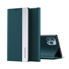 Gigapack Apple iPhone 13 Pro Max tok álló (Flip, oldalra nyíló, mágneses) sötétzöld tok és táska