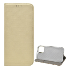 Gigapack Apple iPhone 13 tok álló (Flip, oldalra nyíló, rombusz minta) arany tok és táska