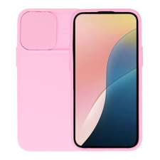 Gigapack Apple iPhone 14 kameravédős szilikon tok matt rózsaszín (GP-130598) (GP-130598) tok és táska