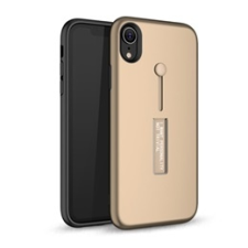 Gigapack Apple iPhone XS Max műanyag telefonvédő (gumírozott, ujjra húzható szilikon, arany) tok és táska