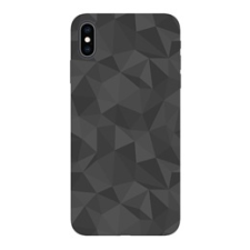 Gigapack Apple iPhone XS Max szilikon telefonvédő (3D, gyémánt minta, fekete) tok és táska