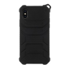 Gigapack Apple iPhone XS műanyag telefonvédő (közepesen ütésálló, lyukacsos minta, nyakba akasztható, fekete)