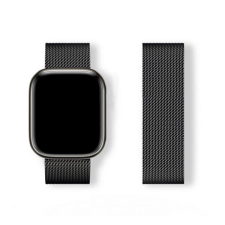 Gigapack Apple Watch Series 5 40mm GIGAPACK Pótszíj egyedi méret, mágneses, FEKETE okosóra kellék