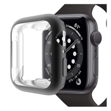 Gigapack Apple Watch Series 7 45mm szilikon keret (ütésálló) fekete okosóra kellék