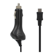 Gigapack Autós töltő (5V / 2100mA + beépített microUSB kábel) FEKETE (TFKCC-062) (TFKCC-062) mobiltelefon kellék