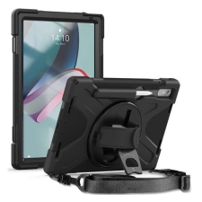 Gigapack Defender műanyag telefonvédő, kitámasztó, 360°-ban forgatható + kézpánt, vállpánt,  Lenovo Tab P1... tok és táska