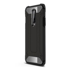 Gigapack Defender OnePlus 8 5G műanyag telefonvédő (közepesen ütésálló, légpárnás sarok, fémhatás, fekete) tok és táska