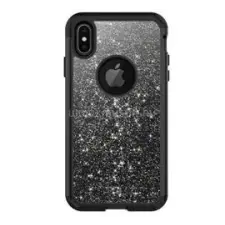 Gigapack Defender szilikon telefonvédő (ütésállóság, flitteres, logó kivágás) FEKETE (GP-82764) tok és táska