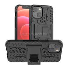 Gigapack Defender szilikon telefonvédő (ütésállóság, kitámasztó, autógumi) FEKETE (GP-110261) tok és táska