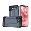 Gigapack Defender szilikon telefonvédő (ütésállóság, légpárnás sarok, fémhatás) SÖTÉTKÉK Apple iPhone 16 Plus