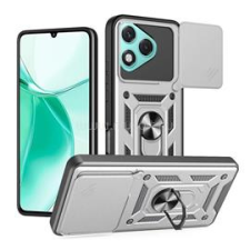 Gigapack Defender szilikon telefonvédő (ütésállóság, tartógyűrű, kameravédő) EZÜST (GP-169275) tok és táska