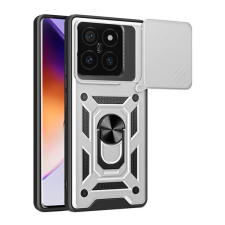Gigapack Defender szilikon telefonvédő (ütésállóság, tartógyűrű, kameravédő) EZÜST Xiaomi 14T Pro 5G tok és táska
