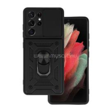 Gigapack Defender szilikon telefonvédő (ütésállóság, tartógyűrű, kameravédő) FEKETE (GP-130074) tok és táska