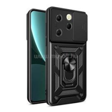 Gigapack Defender szilikon telefonvédő (ütésállóság, tartógyűrű, kameravédő) FEKETE (GP-159062) tok és táska