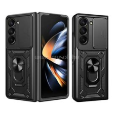 Gigapack Defender szilikon telefonvédő (ütésállóság, tartógyűrű, kameravédő) FEKETE (GP-171152) tok és táska