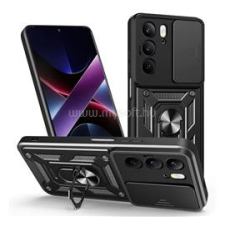 Gigapack Defender szilikon telefonvédő (ütésállóság, tartógyűrű, kameravédő) FEKETE (GP-171887) tok és táska