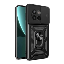 Gigapack Defender szilikon telefonvédő (ütésállóság, tartógyűrű, kameravédő) FEKETE OnePlus 13R 5G tok és táska