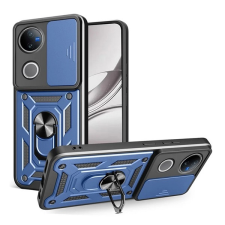 Gigapack Defender szilikon telefonvédő (ütésállóság, tartógyűrű, kameravédő) SÖTÉTKÉK Vivo V50 tok és táska