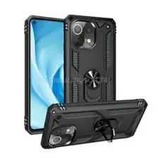 Gigapack Defender szilikon telefonvédő (ütésállóság, tartógyűrű, mágneses) FEKETE (GP-109435) tok és táska