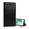 Gigapack Flip oldalra nyíló asztali tartós tok valódi bőr Samsung Galaxy S26 Plus fekete GP-179829