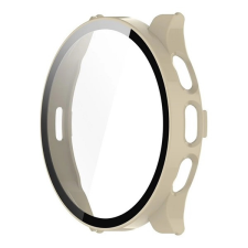 Gigapack Garmin Venu 3 műanyag keret (bumper, ütésállóság + kijelzővédő üveg) bézs okosóra kellék