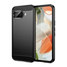 Gigapack Google Pixel 9a GIGAPACK Szilikon telefonvédő ütésállóság, karbon minta, FEKETE tok és táska