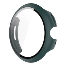 Gigapack Google Pixel Watch 3 41mm műanyag keret (bumper, ütésállóság + kijelzővédő üveg) sötétzöld okosóra kellék