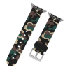 Gigapack GP-82594 38/40mm Apple okosóra szilikon pótszíj - Sötétzöld terep mintás