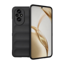 Gigapack Honor 200 szilikon telefonvédő (ütésállóság, kameravédő, 3d) fekete mobiltelefon kellék