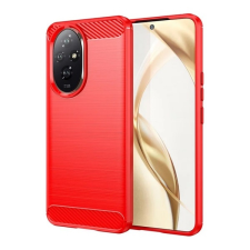 Gigapack Honor 200 szilikon telefonvédő (ütésállóság, légpárnás sarok, szálcsiszolt, karbon minta) piros mobiltelefon kellék