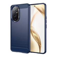 Gigapack Honor 200 szilikon telefonvédő (ütésállóság, légpárnás sarok, szálcsiszolt, karbon minta) sötétkék mobiltelefon kellék