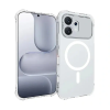 Gigapack Honor 600 szilikon telefonvédő (ütésállóság, légpárnás sarok, magsafe) átlátszó
