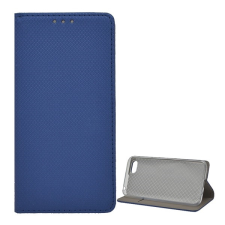 Gigapack Honor 7S tok álló (Flip, oldalra nyíló, rombusz minta) sötétkék tok és táska