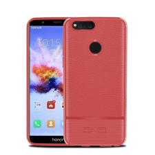 Gigapack Honor 7x szilikon telefonvédő (közepesen ütésálló, szálcsiszolt) piros tok és táska