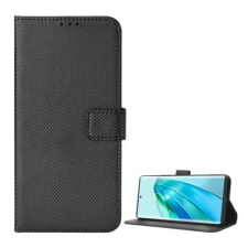 Gigapack Honor Magic5 Lite 5G rombusz mintás fliptok fekete (GP-136331) tok és táska