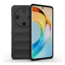Gigapack Honor Magic6 Lite 5G szilikon telefonvédő (ütésállóság, kameravédő, 3d) fekete tok és táska