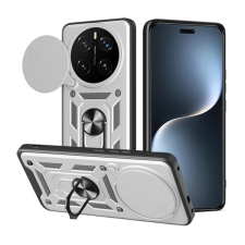 Gigapack Honor Magic 7 Pro defender szilikon telefonvédő (ütésállóság, tartógyűrű, kameravédő) ezüst tok és táska