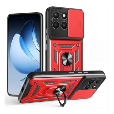 Gigapack Honor X8c defender szilikon telefonvédő (ütésállóság, tartógyűrű, kameravédő) piros tok és táska