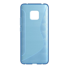 Gigapack Huawei Mate 20 Pro szilikon telefonvédő (S-line, karbon minta, kék) tok és táska