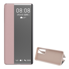 Gigapack Huawei P40 tok álló (Flip, oldalra nyíló, hívószámkijelzés, Window) rózsaszín tok és táska