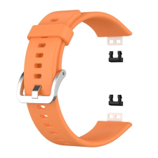 Gigapack Huawei Watch Fit pótszíj (egyedi méret, szilikon, állítható) narancs okosóra kellék