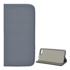 Gigapack Huawei Y6 (2018) tok álló (Flip, oldalra nyíló, rombusz minta) szürke tok és táska