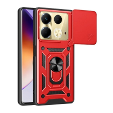 Gigapack Infinix Note 40 (X6853) műanyag telefonvédő (ütésállóság, szilikon belső, tartógyűrű, kameravédő) piros mobiltelefon kellék
