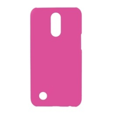 Gigapack LG K10 műanyag telefonvédő (gumírozott, rózsaszín) tok és táska