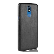 Gigapack LG K40 LMX420 műanyag telefonvédő (bőr hatású, fekete) tok és táska