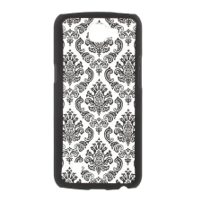 Gigapack LG K4 (K120e) műanyag telefonvédő (damaszkuszi virág minta) fekete tok és táska