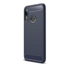 Gigapack Motorola Moto E6+ Szilikon telefonvédő (légpárnás sarok, szálcsiszolt, karbon minta, sötétkék) tok és táska