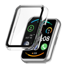 Gigapack Műanyag keret (BUMPER, ütésálló + kijelzővédő üveg) ÁTLÁTSZÓ Huawei Watch Fit 2 okosóra kellék