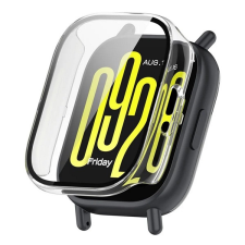 Gigapack Műanyag keret (BUMPER, ütésállóság + kijelzővédő üveg) ÁTLÁTSZÓ Xiaomi Redmi Watch 5 Lite mobiltelefon kellék