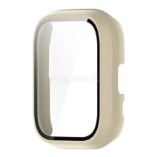 Gigapack Műanyag keret (BUMPER, ütésállóság + kijelzővédő üveg) BÉZS (GP-157886) okosóra kellék